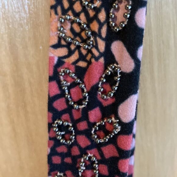 Anthropologie Dress geisha designs tiered cut out pleated maxi beaded print Med - Picture 5 of 13